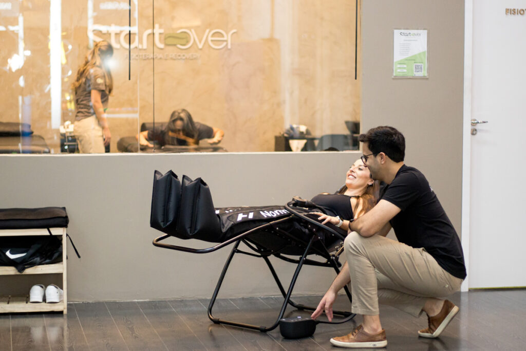 Botas de Compressão Pneumática - Drenagem e Relaxamento Profundo